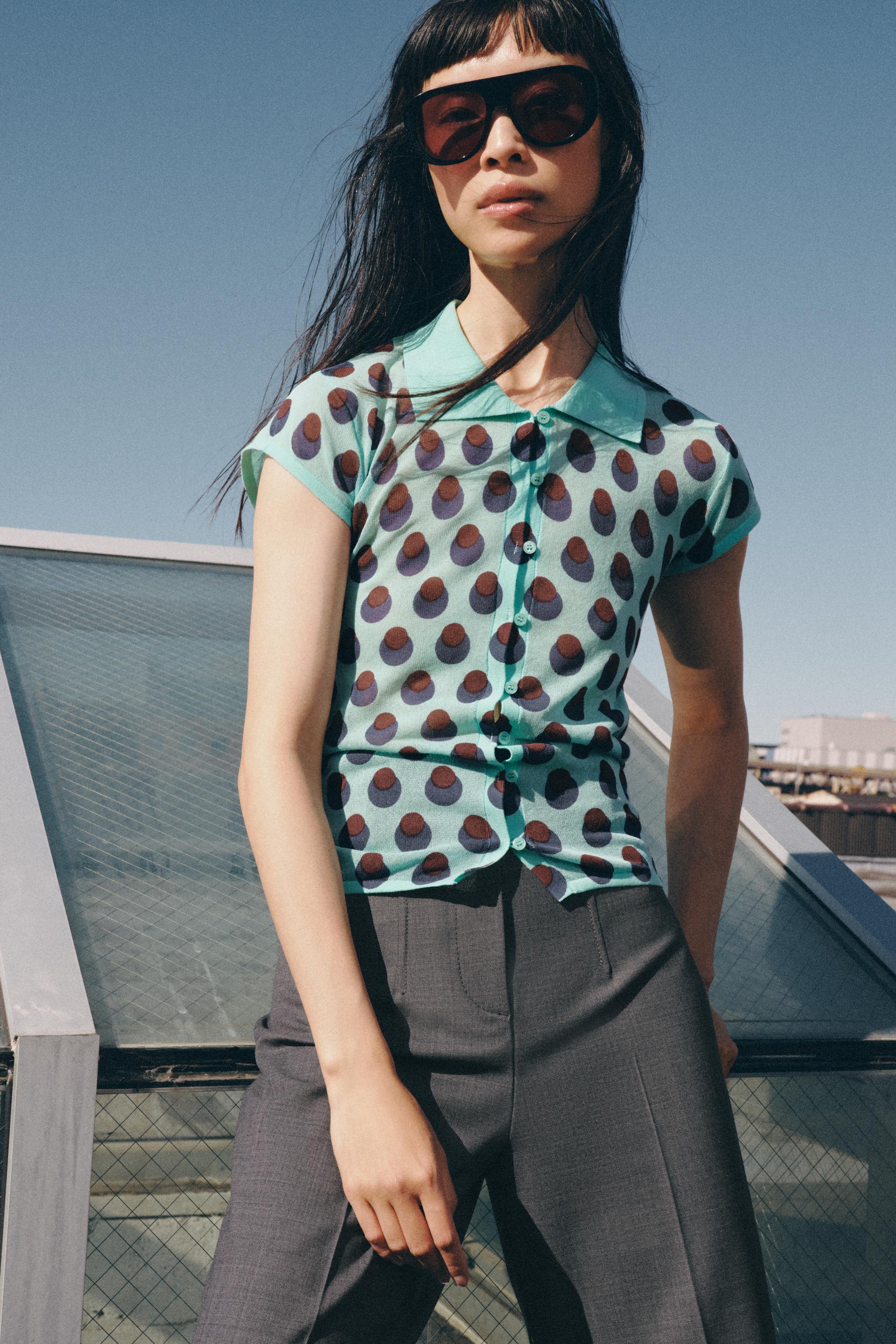 KNIT JACQUARD POLO SHIRT